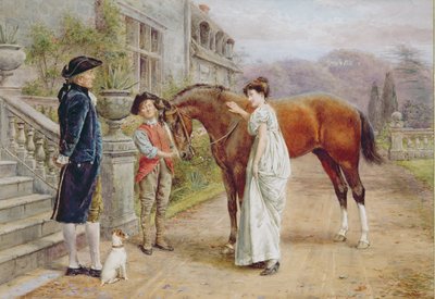 A Favourite Mare, c.1900 by George Goodwin Kilburne